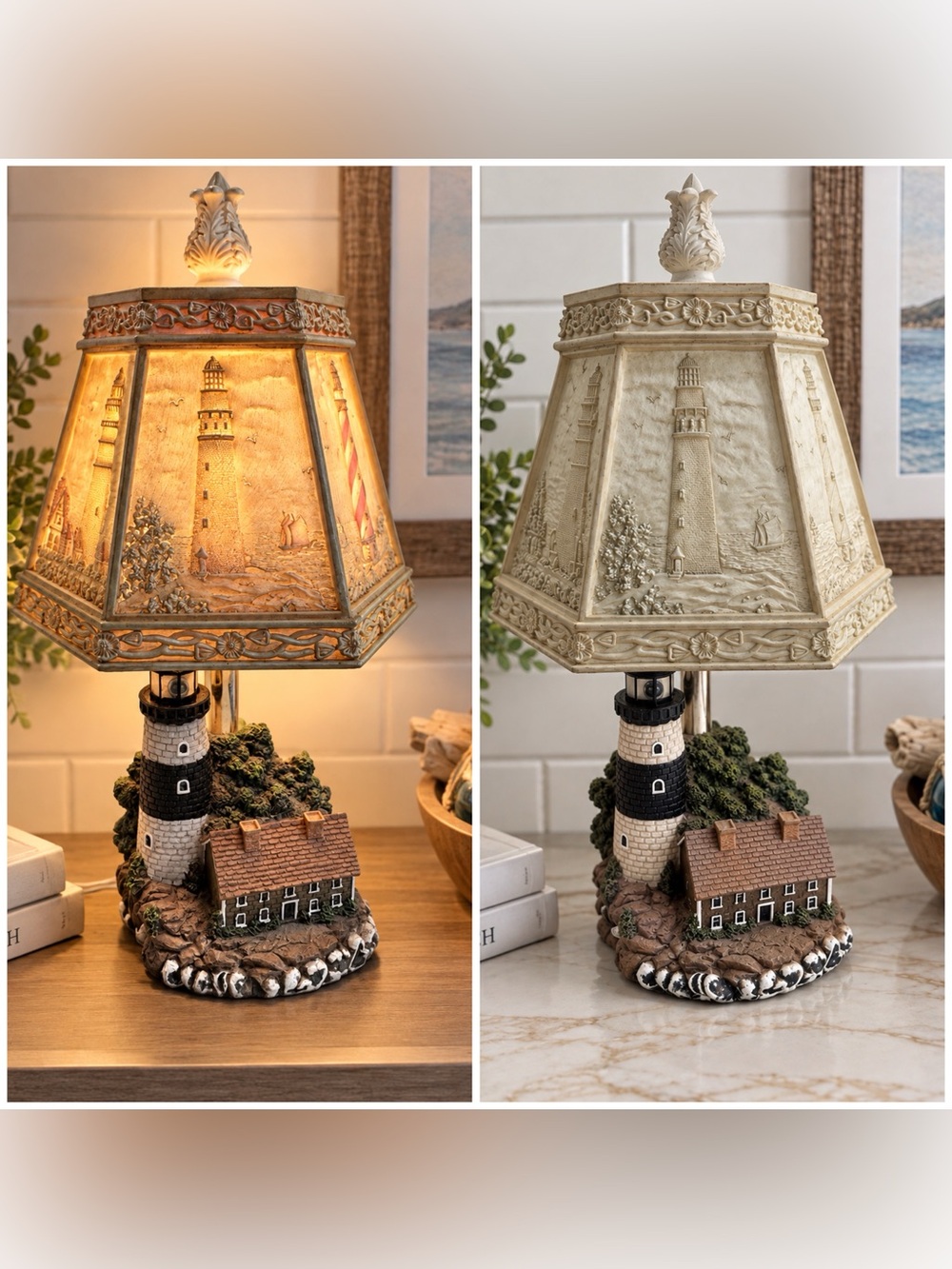 Vintage Nautical Lighthouse Table Lamp